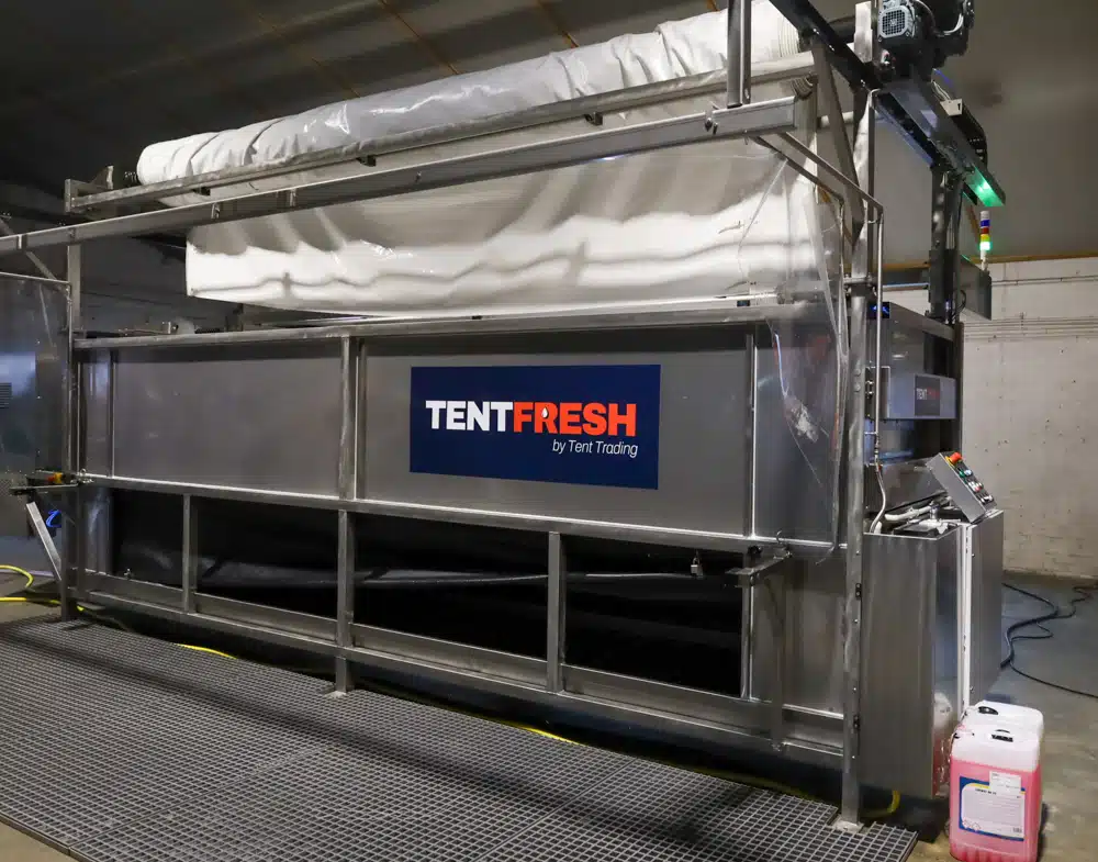 Professionele TentFresh zeilwasser voor tentverhuurders